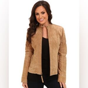 Ariat Women's Tan Suede Leather Jacket